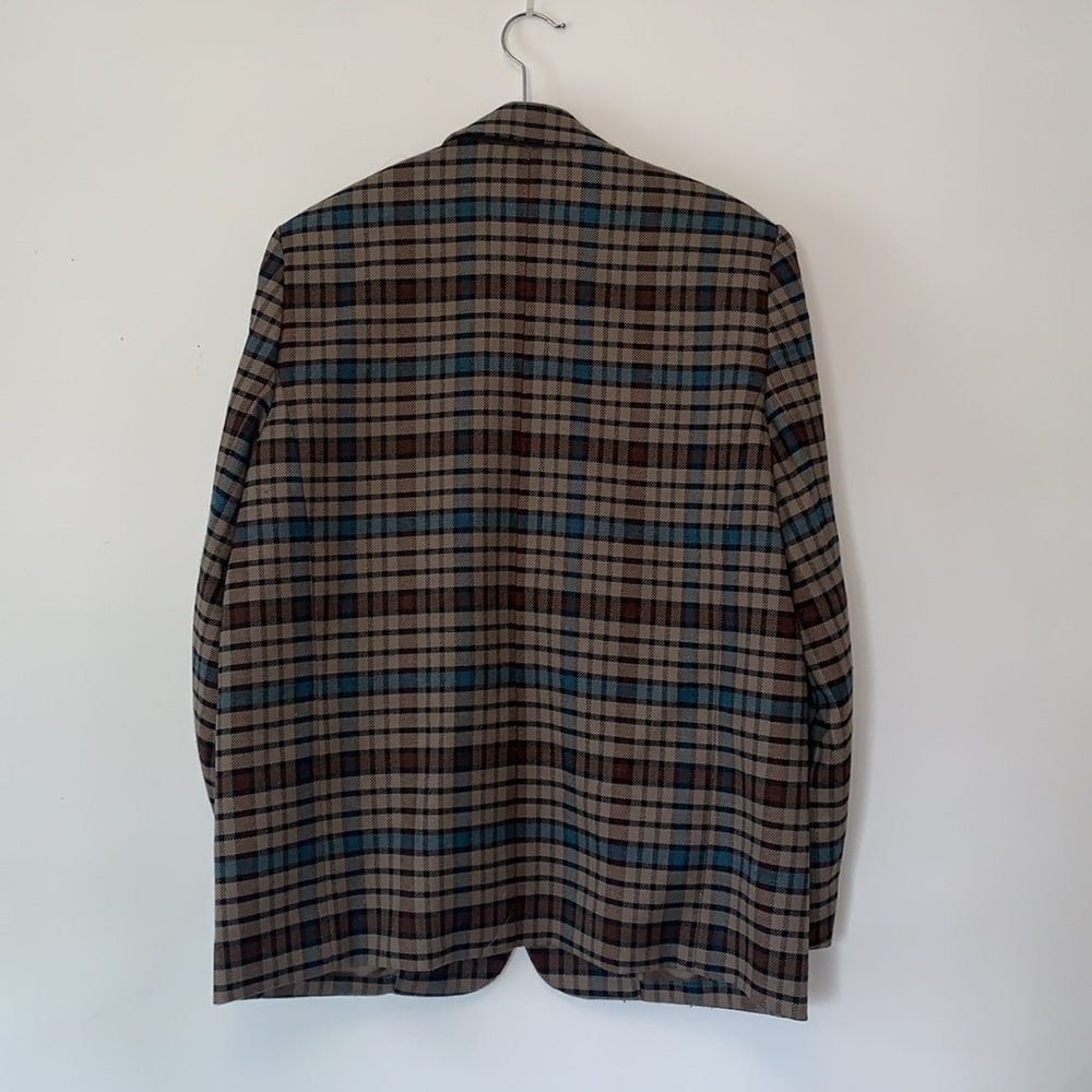 Babaton Atelier  polyester,wool,viscose two button up flannel blazer